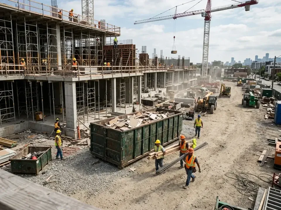 commercial-construction-site-w-002 — frequently asked questions, Low Cost Construction Dumpster Rental in Prior Lake, MN